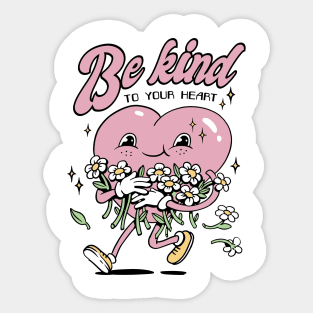 Kindness Heart Mascot Sticker